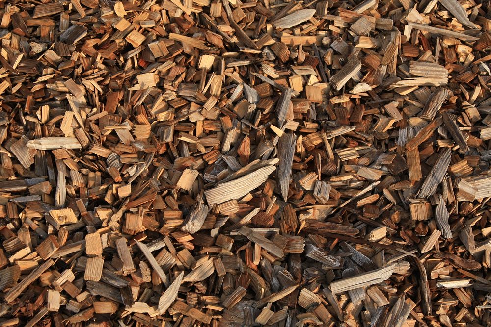 Wood chips background. Free public domain CC0 photo.