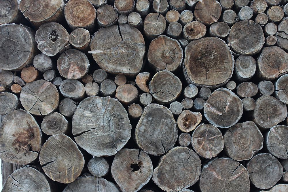 Pile of timber background. Free public domain CC0 photo.