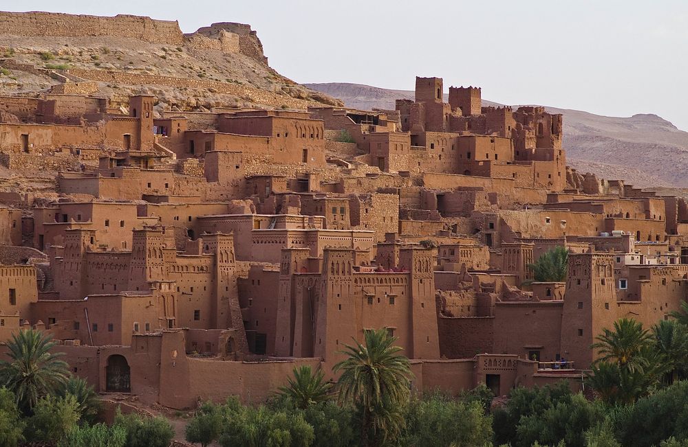 Aït Ben Haddou landscape. Free public domain CC0 photo.