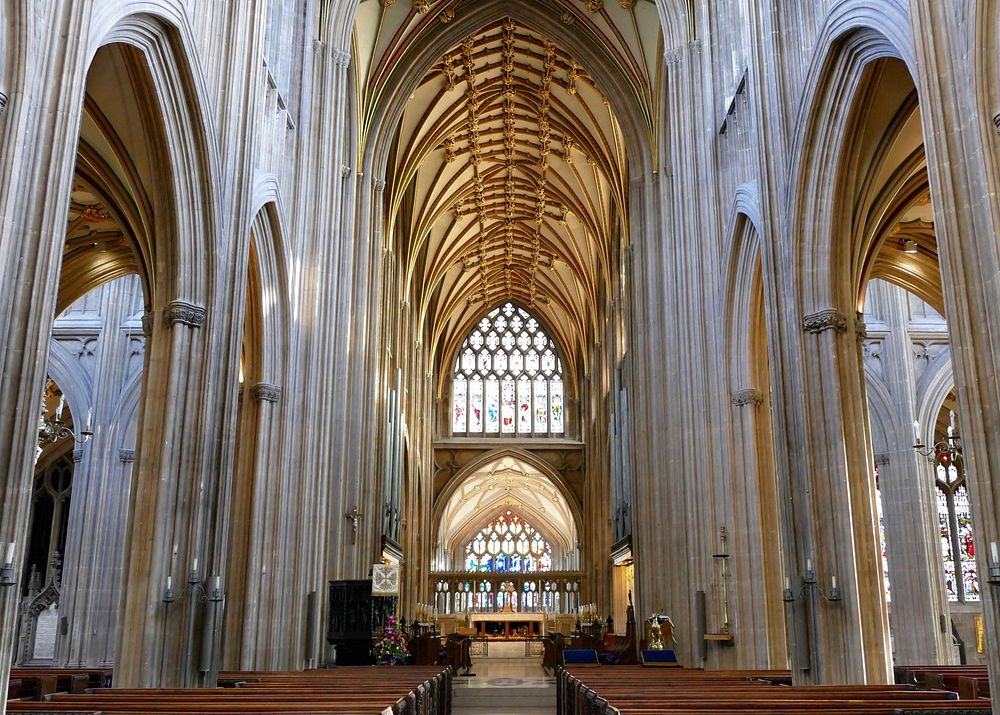 Beautiful church interior. Free public domain CC0 photo.