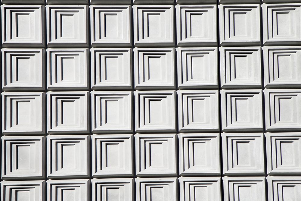 Square pattern architecture. Free public domain CC0 photo.