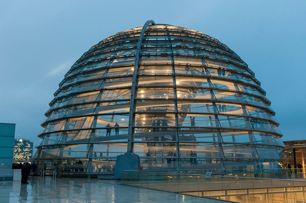 Reichstag building in Berlin, Germany. Free public domain CC0 photo.