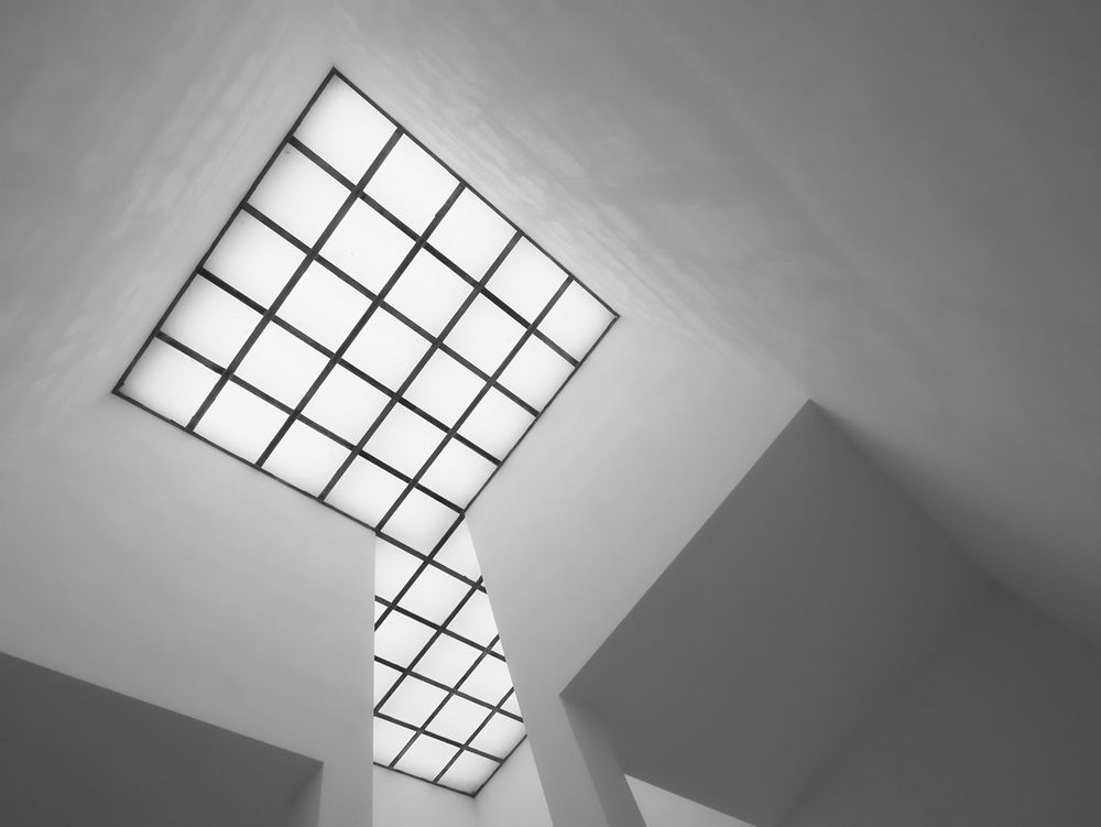 Modern building glass ceiling architecture. Free public domain CC0 image.