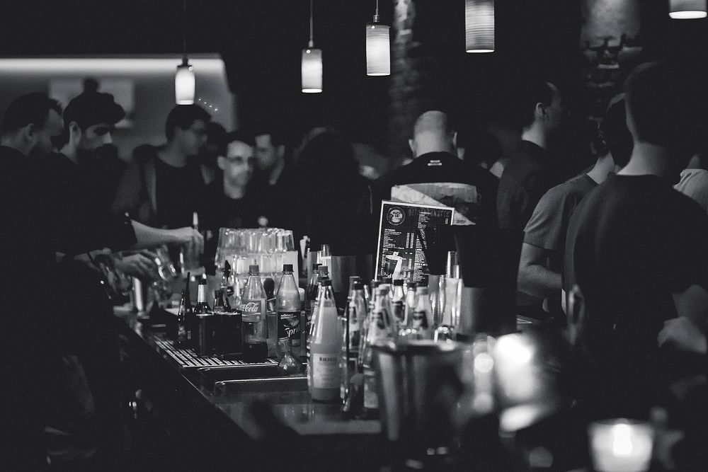 People at a bar. Free public domain CC0 photo.