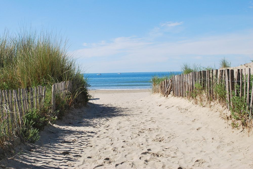 Beautiful beach landscape scenery. Free public domain CC0 photo.