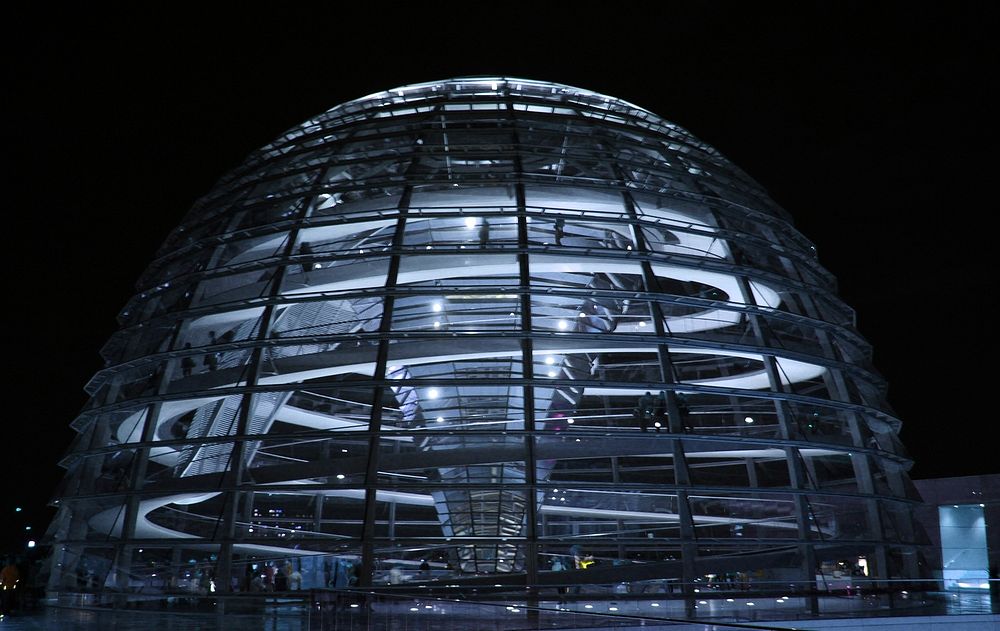 Reichstag dome building in Berlin. Free public domain CC0 image.