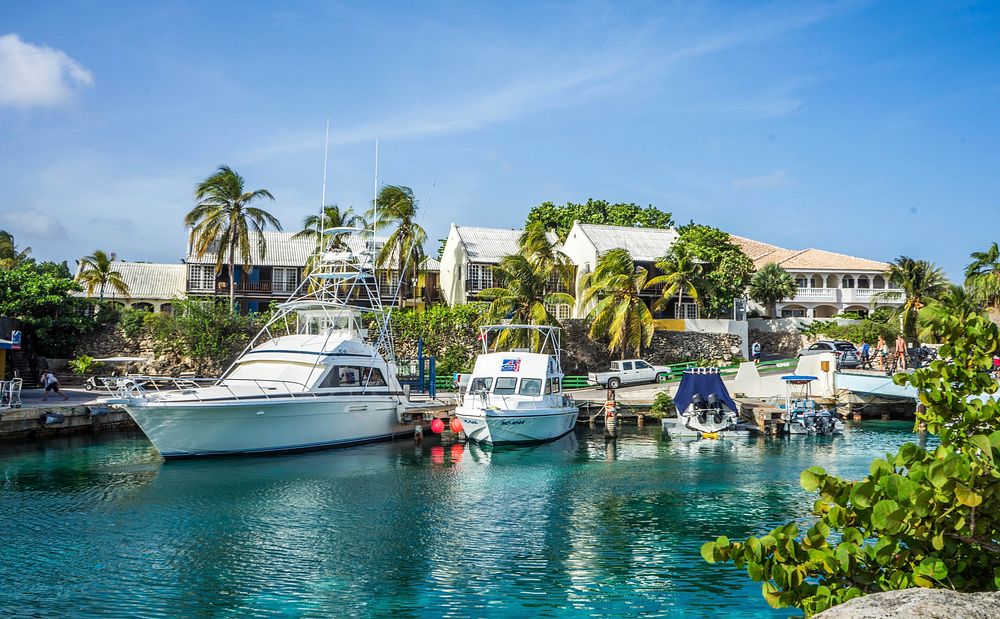 Yacht docking by the marina. Free public domain CC0 photo.