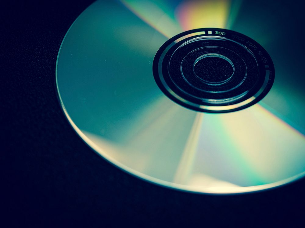CD disk close up. Free public domain CC0 photo.