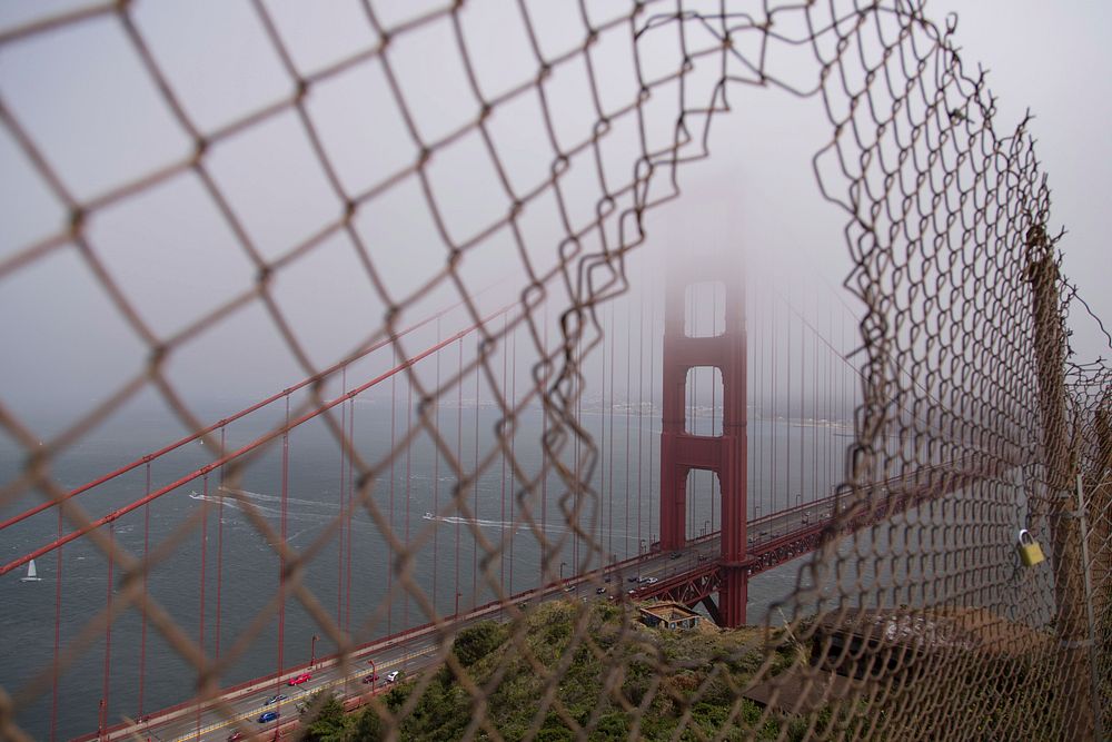 Golden Gate Bridge, USA. Free public domain CC0 photo.