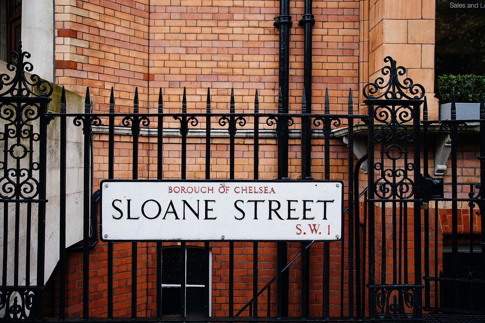 Sloane street, London. Free public domain CC0 photo.