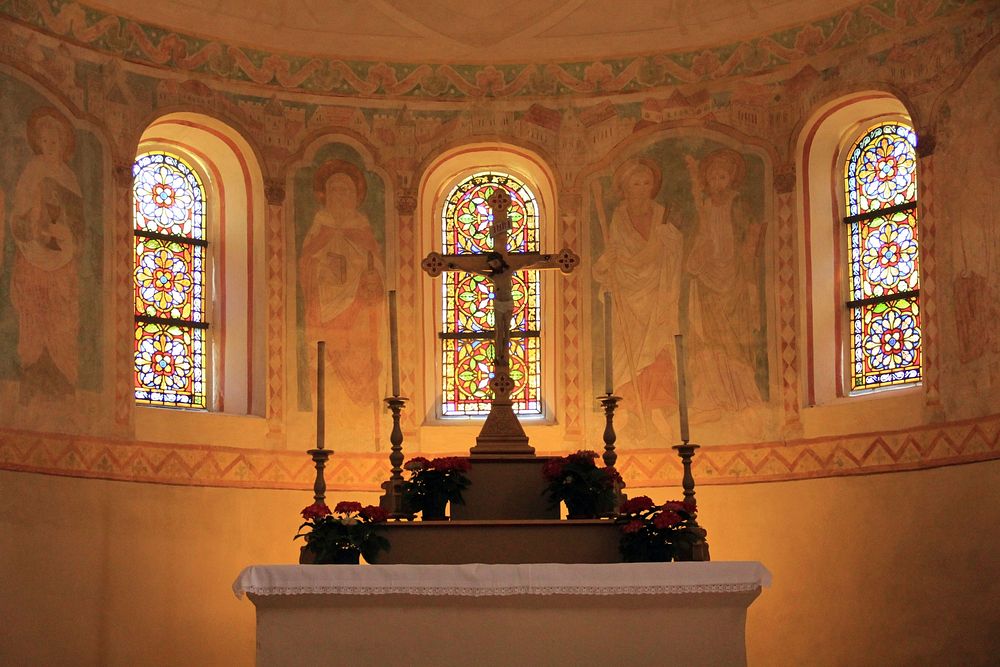 Beautiful church interior. Free public domain CC0 photo.