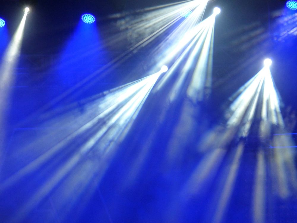 Concert light. Free public domain CC0 image.