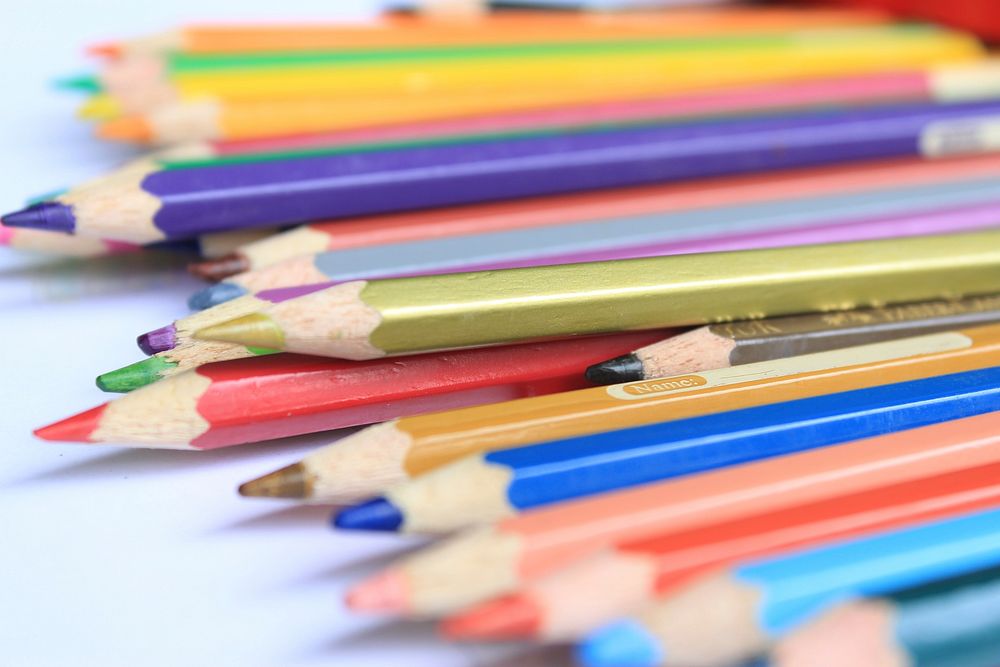 Coloring pencils. Free public domain CC0 image.