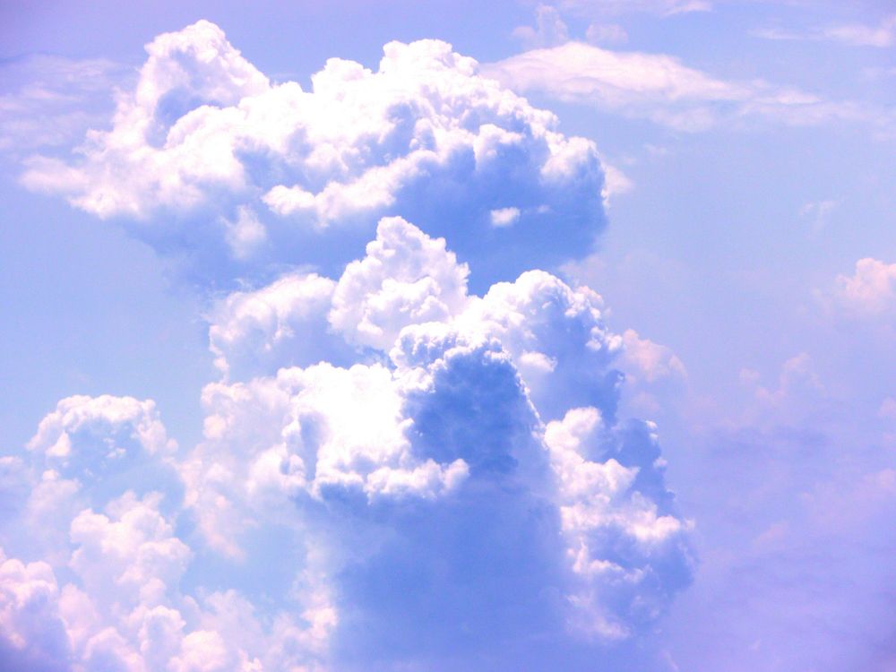 Cloudy sky background. Free public domain CC0 image.