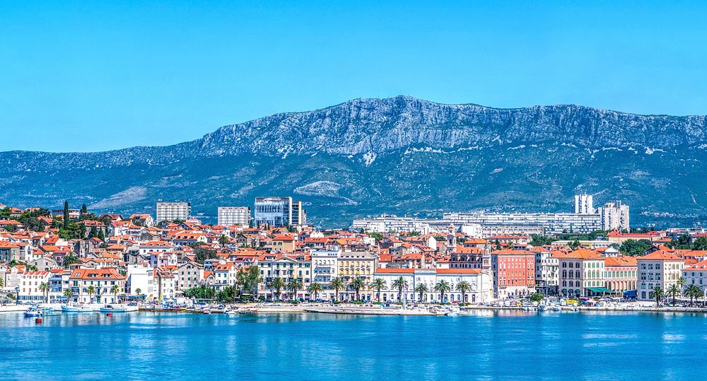 Beautiful scenery of Split in Croatia. Free public domain CC0 photo.