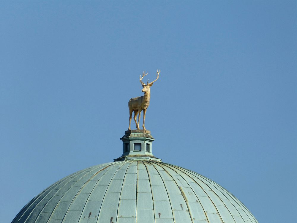 Deer statue. Free public domain CC0 photo.