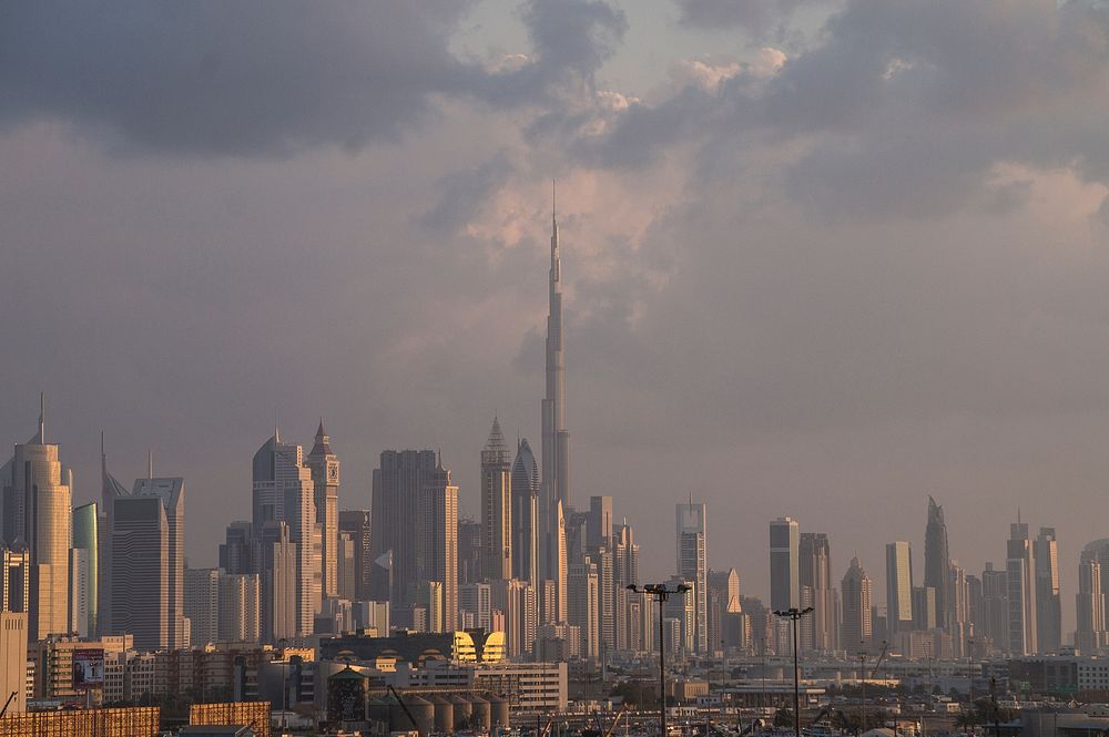 Burj Khalifa skyscraper architecture. Free public domain CC0 image.