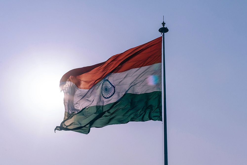 India flag. Free public domain CC0 photo.