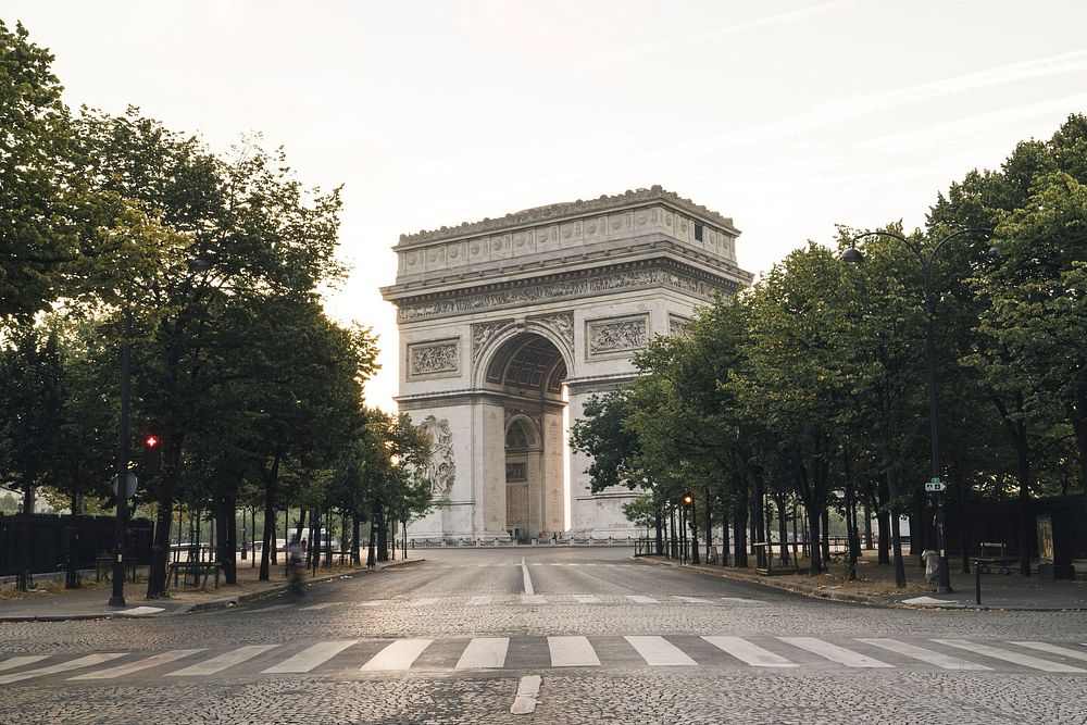 Free Arc de Triomphe in Paris image, public domain tourism CC0 photo.