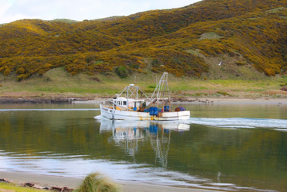 Sailing fishing boat. Free public domain CC0 photo.