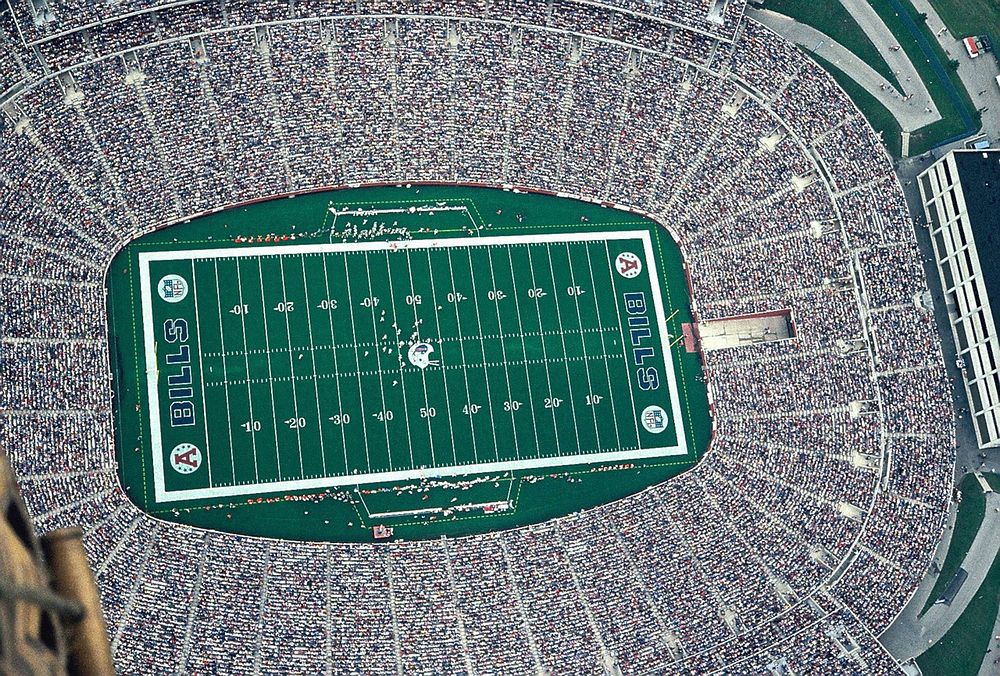 Sport stadium from above. Free public domain CC0 image.