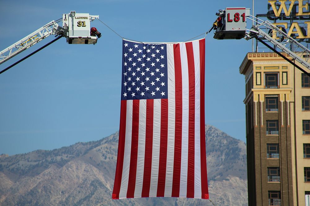 American flag image. Free public domain CC0 photo.