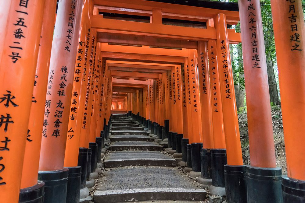 Kyoto shrine temple in Japan. Free public domain CC0 photo.