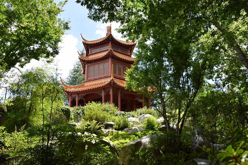 Beautiful garden in China background. Free public domain CC0 photo.