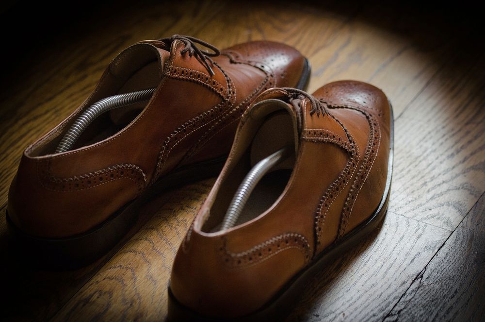 Men leather shoe. Free public domain CC0 image.
