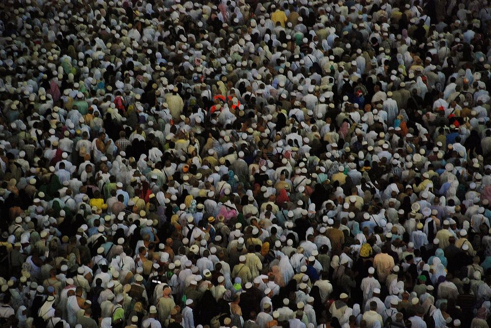 Muslim pilgrimage to Mecca. Free public domain CC0 image.