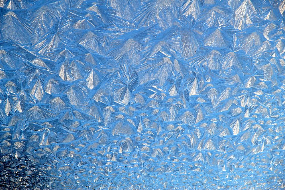 Closeup on ice crystals. Free public domain CC0 image. 