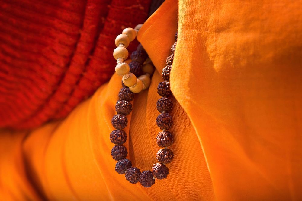 Pandit praying beads. Free public domain CC0 image.