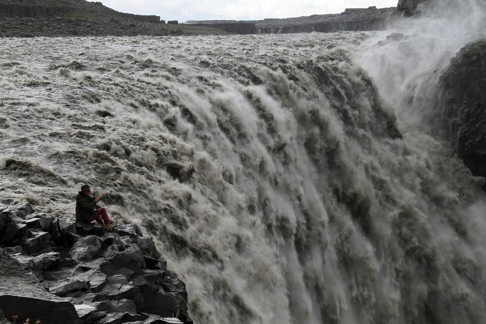 Dettifoss waterfall in Iceland. Free public domain CC0 image.
