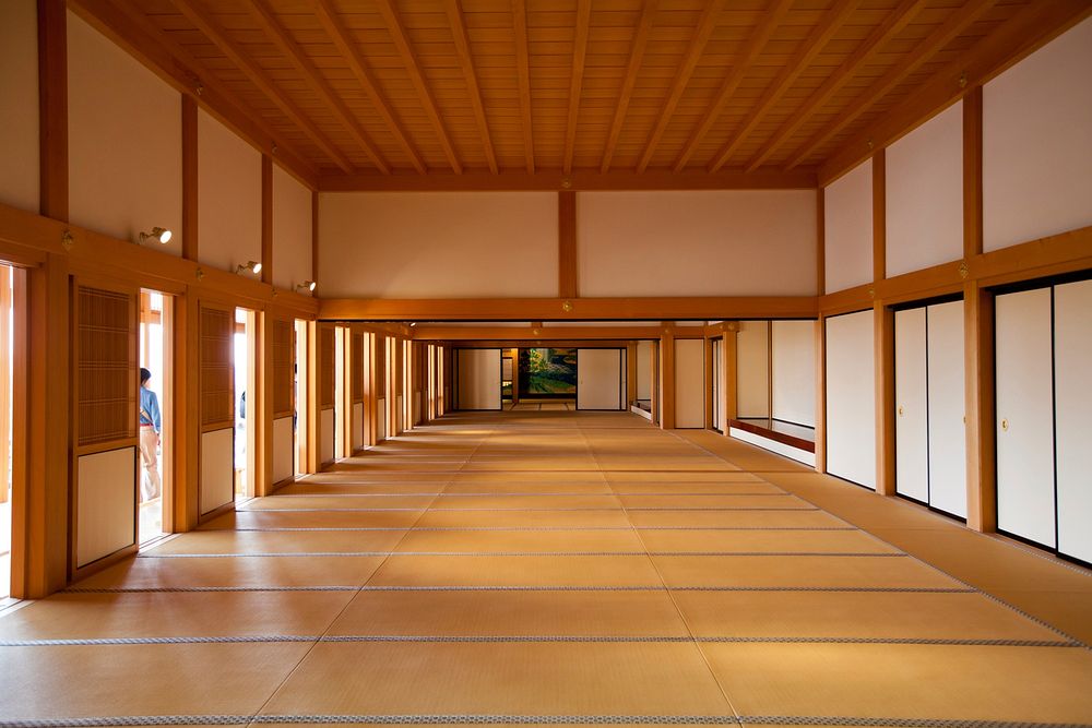 Japanese tatami room, background photo. Free public domain CC0 image.