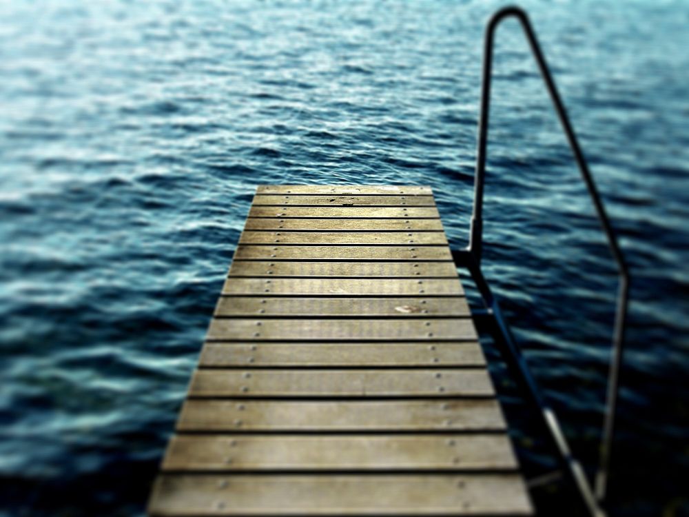 Boardwalk to the ocean. Free public domain CC0 image.