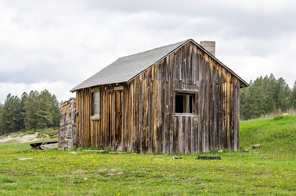 Old cabin in nature. Free public domain CC0 photo.