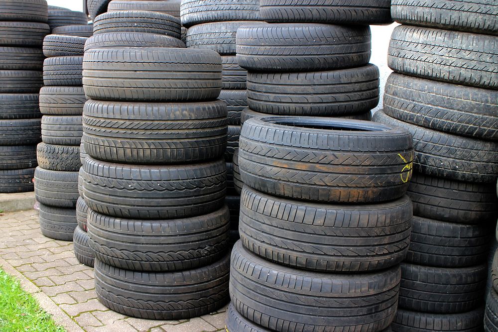 Car tyre. Free public domain CC0 photo.