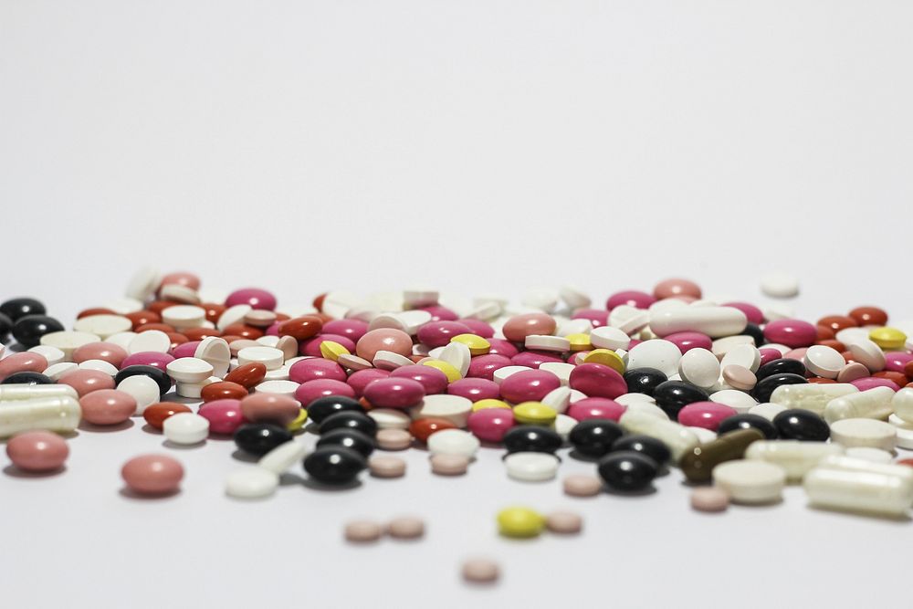 Pills & drugs, healthcare photo. Free public domain CC0 image.