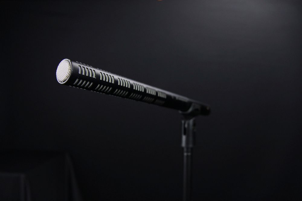 Microphone closeup, singing equipment. Free public domain CC0 image.