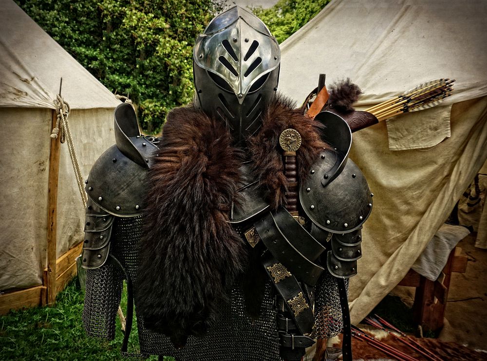 Knight's armor. Free public domain CC0 image.