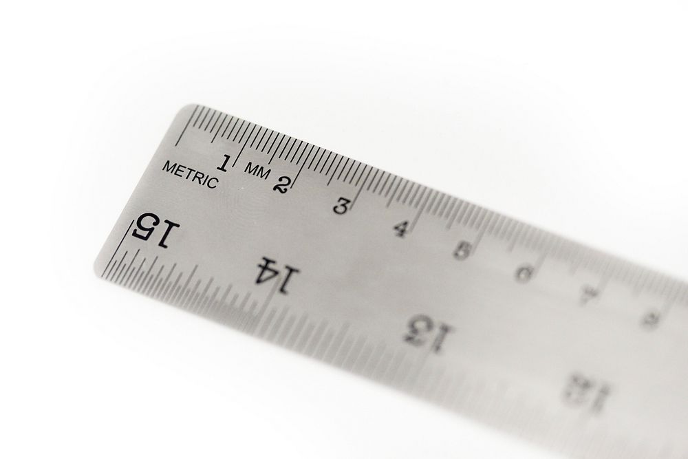 Ruler close up. Free public domain CC0 photo.