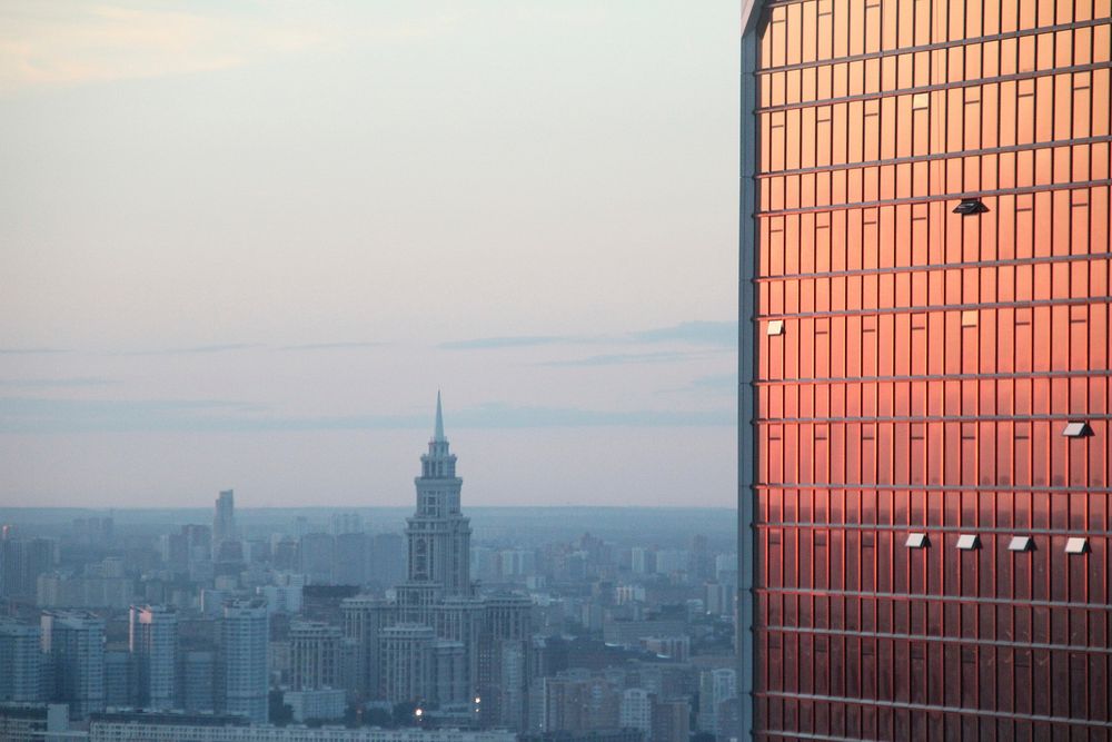 Skyline in Moscow. Free public domain CC0 image.