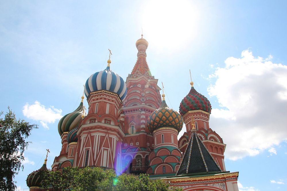 St. Basil's Cathedral in Moscow. Free public domain CC0 photo