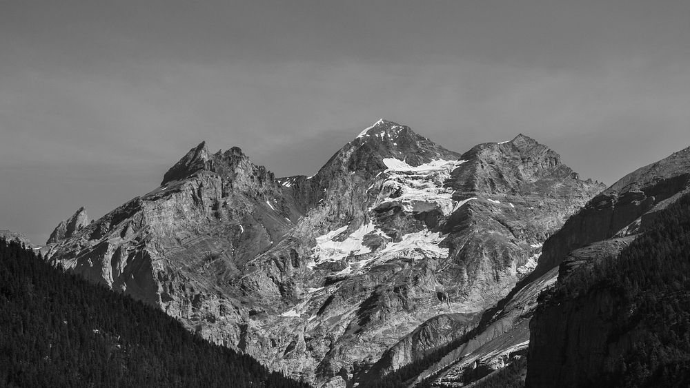 Snow-capped mountain. Free public domain CC0 photo. 