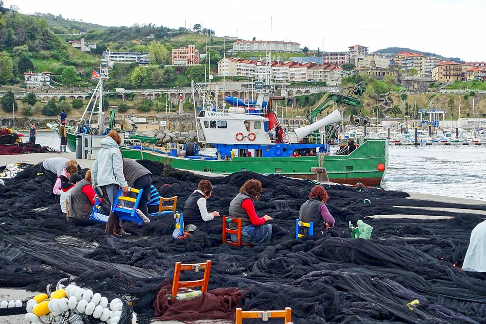 Fishing nets close up. Free public domain CC0 photo.