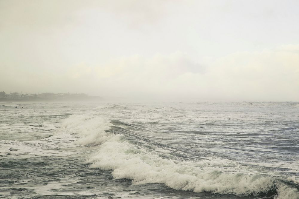Sea waves crashing close up. Free public domain CC0 photo.