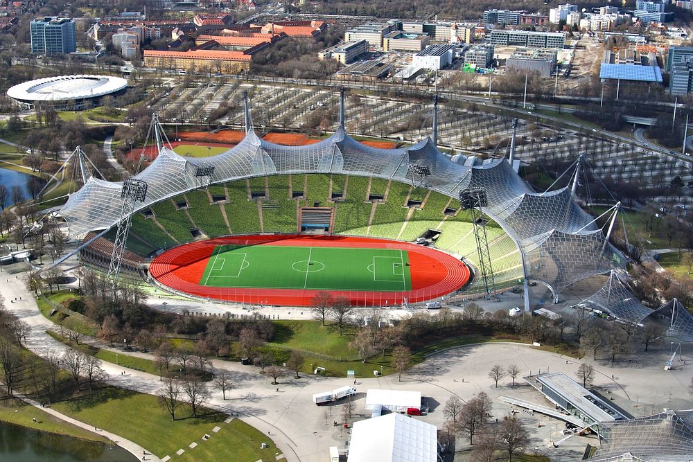 Munich Olympic Stadium. Free public domain CC0 photo.