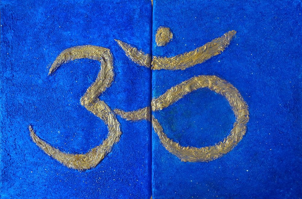 Om spiritual text. Free public domain CC0 photo.