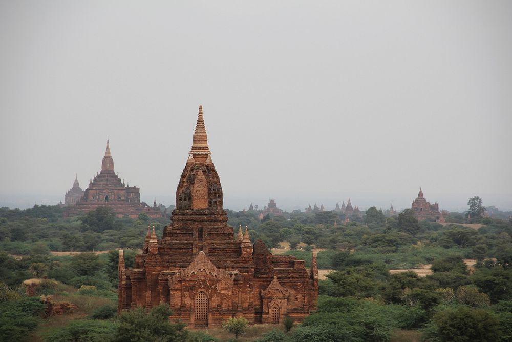 Ancient temple architecture in Burma. Free public domain CC0 image.