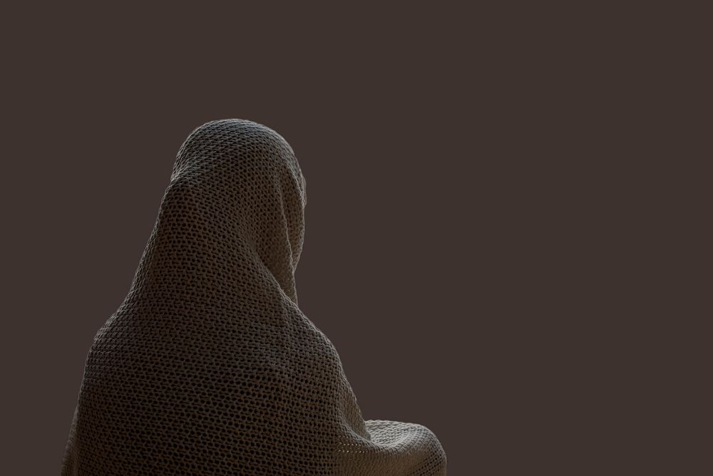 Muslim woman, background photo. Free public domain CC0 image.